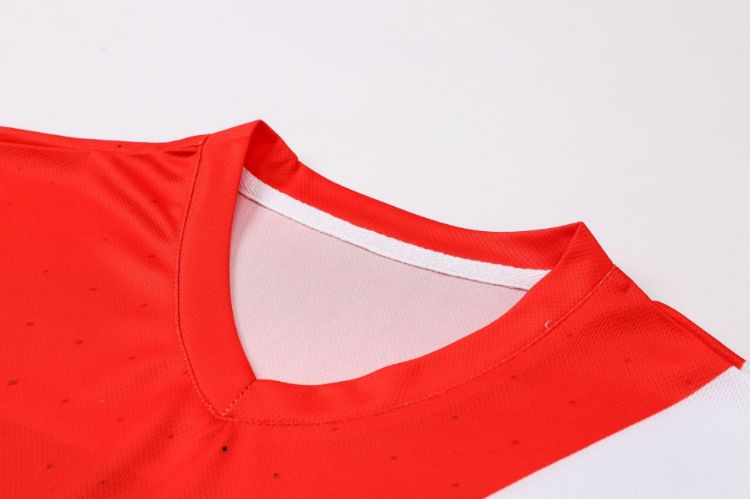 Picture of Unisex Adults 100% Polyester Micro Mesh V-Neck Long Sleeves Football Jersey