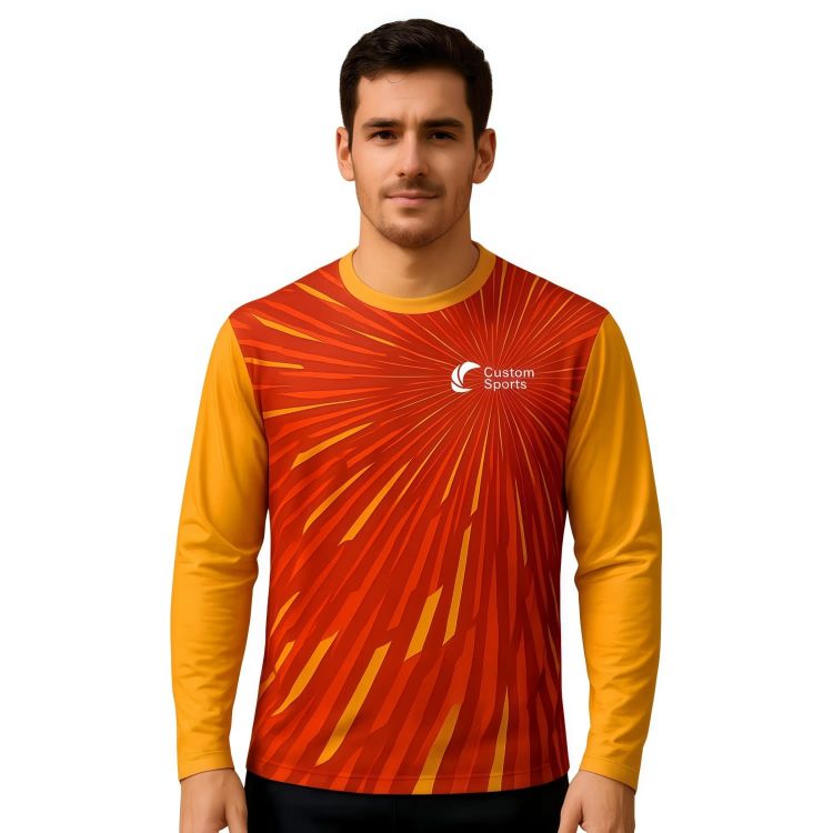 Picture of 100% Polyester Micro Mesh Sublimated Long Sleeves Shirt