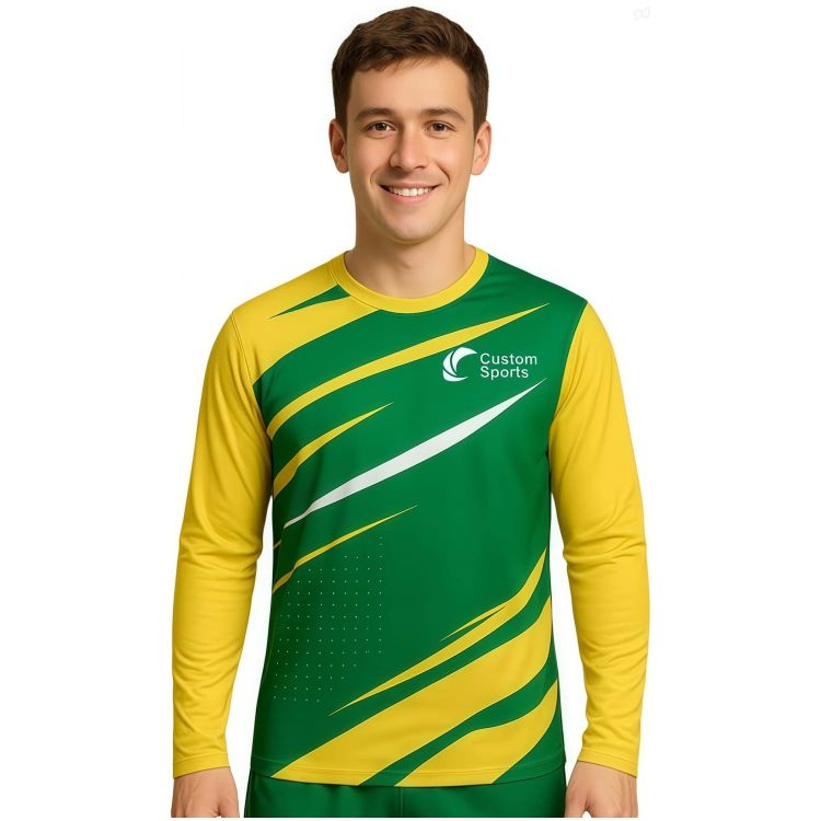 Picture of 100% Polyester Micro Mesh Sublimated Sports Long Sleeves Shirt