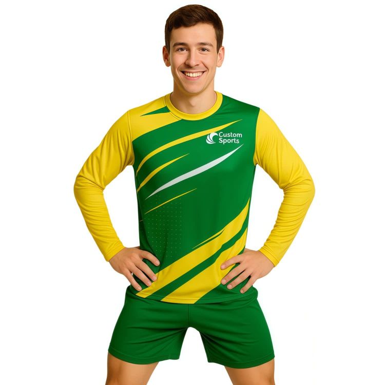 Picture of 100% Polyester Micro Mesh Sublimated Sports Long Sleeves Shirt