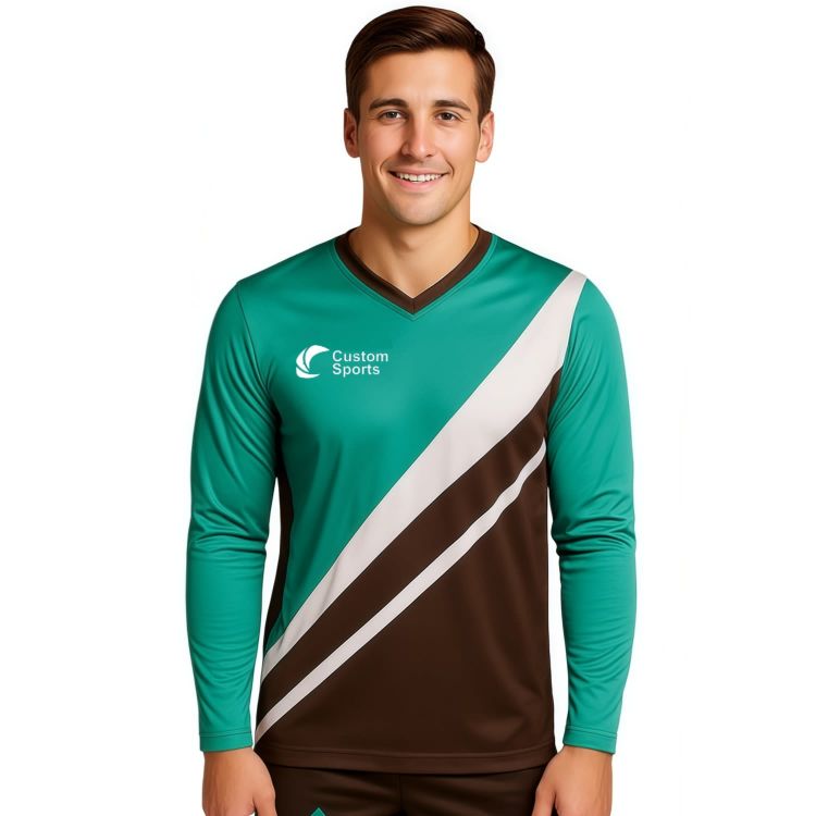 Picture of Unisex Adults 100% Poly Milk Silk Sublimated Long Sleeves Football Jersey
