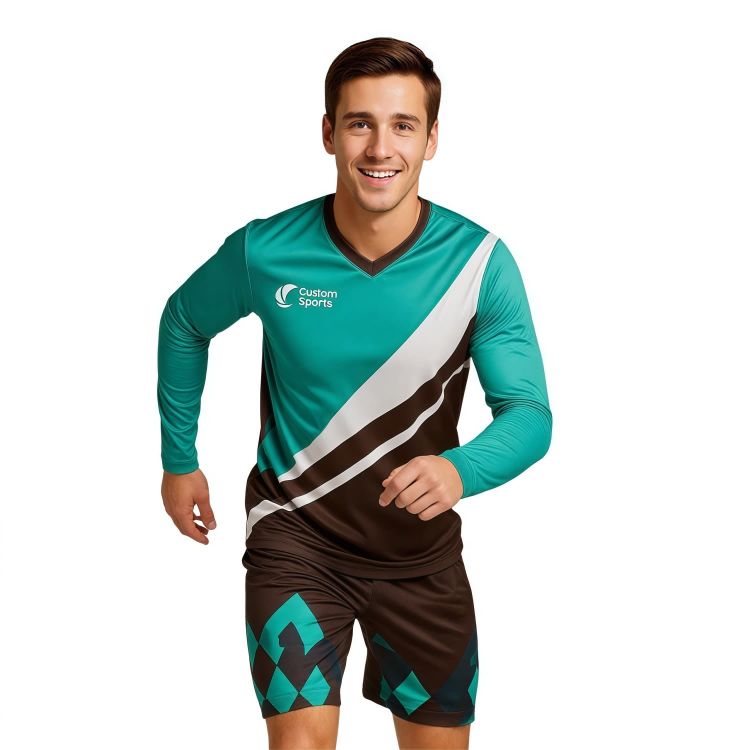 Picture of Unisex Adults 100% Poly Milk Silk Sublimated Long Sleeves Football Jersey