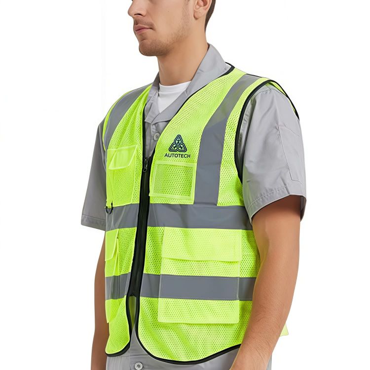 Picture of Unisex Adults Hi-Vis Vest With Reflective Tapes and Functional Pockets