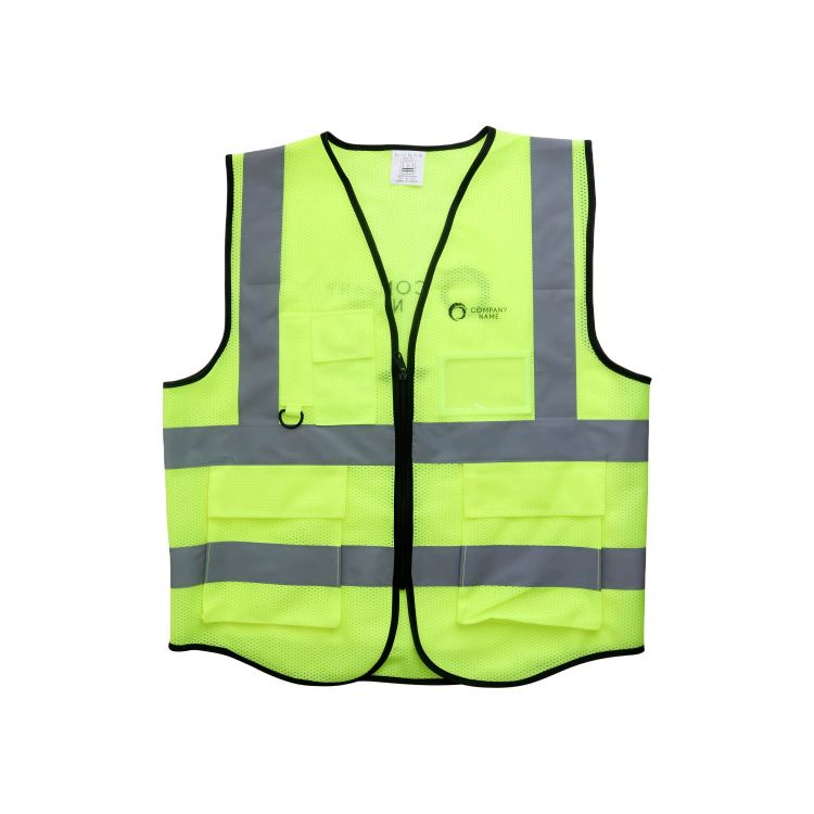 Picture of Unisex Adults Hi-Vis Vest With Reflective Tapes and Functional Pockets