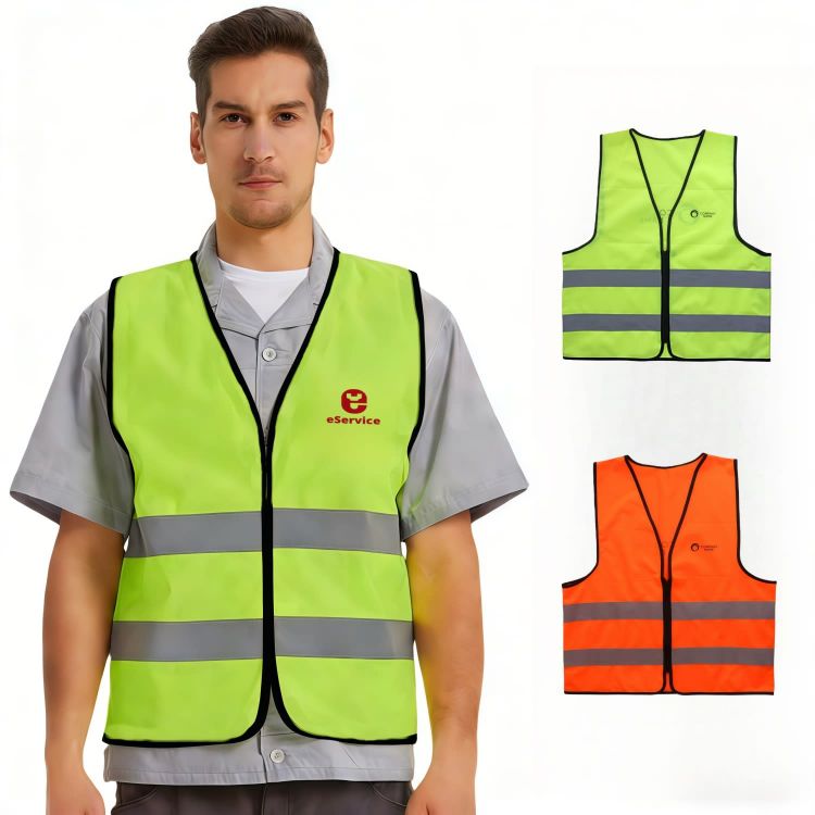 Picture of Unisex Adults Classic Hi-Vis Vest with Horizontal Reflective Tape