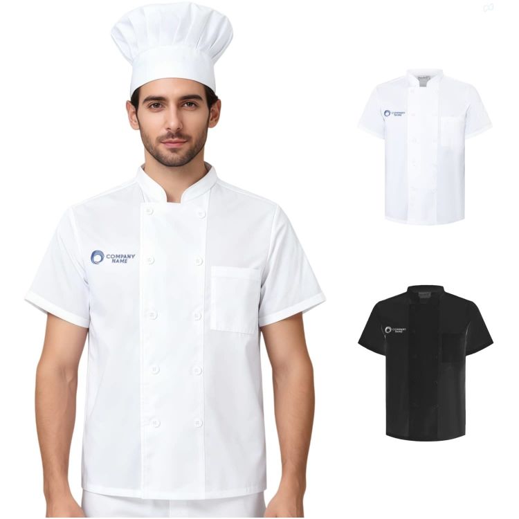 Picture of Classic Short Sleeves Double Breasted Chef Jacket
