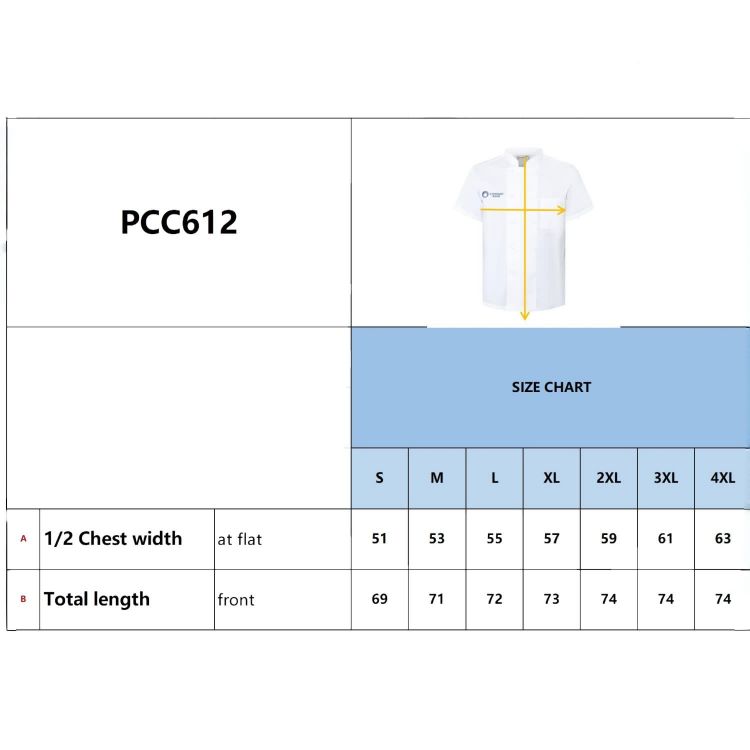 Picture of Classic Short Sleeves Double Breasted Chef Jacket