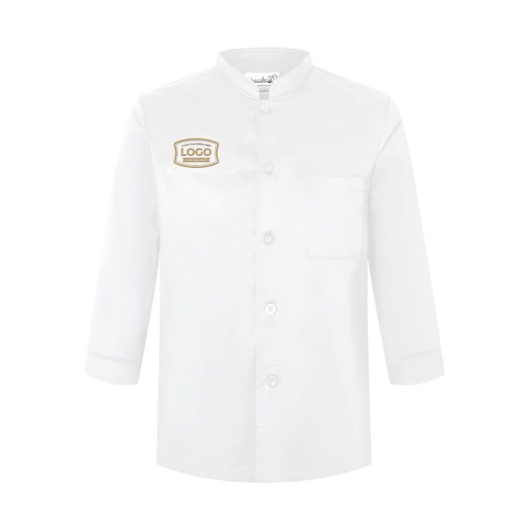 Picture of Classic 3/4 Sleeves Single Breasted Chef Jacket