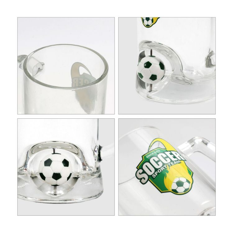 Picture of Beer Glass with Custom Spinner Toy