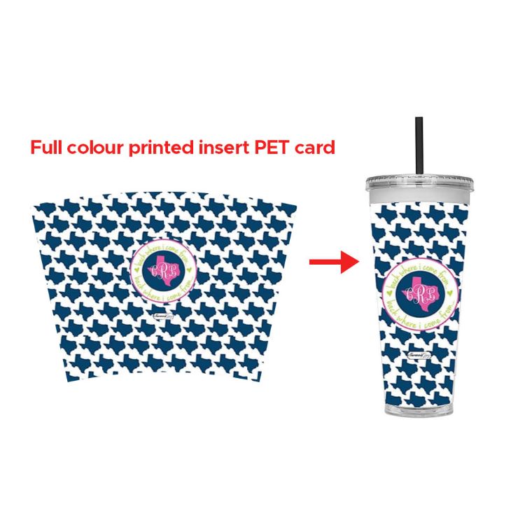 Picture of 24oz Plastic Cups with Lids & Straws