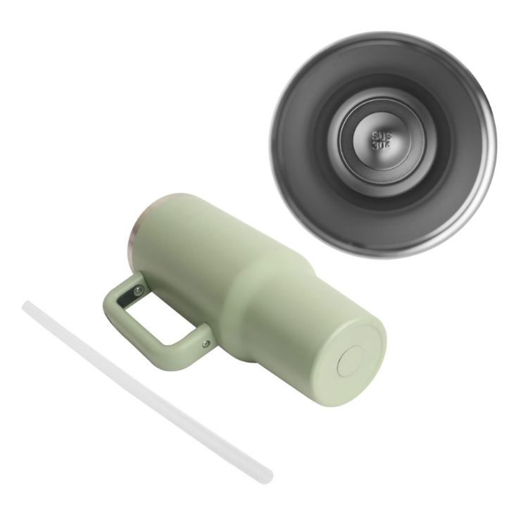 Picture of 1.2L Stainless Steel Tumbler with Lid and Straw