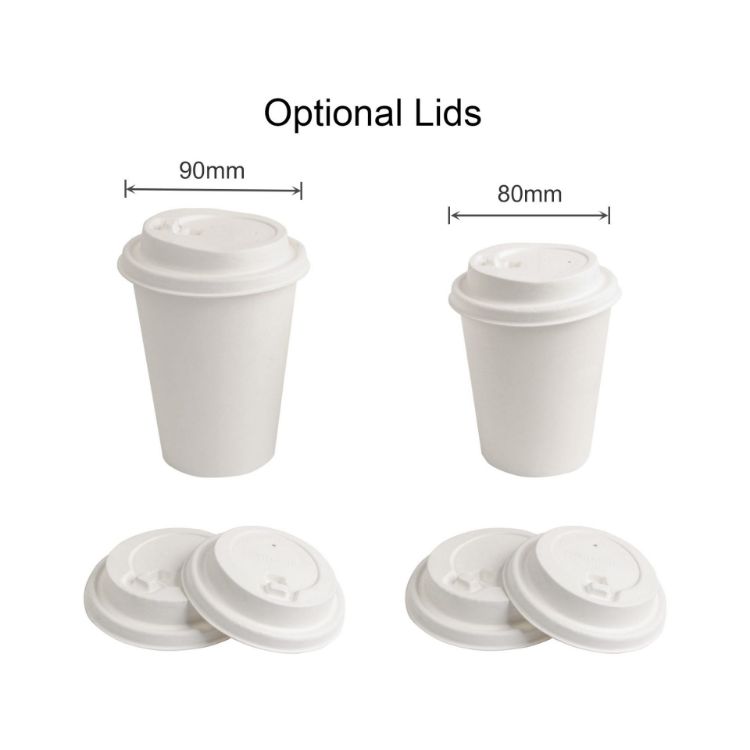 Picture of PLA Single Wall Compostable Paper Cups with Cup Sleeve