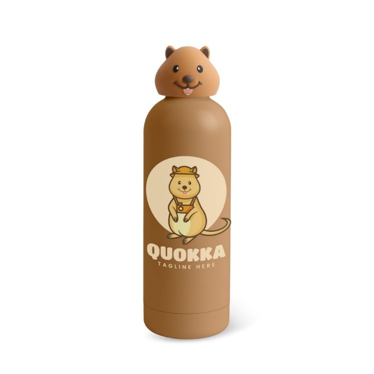 Picture of Double Wall Vacuum Bottle with Animal Head
