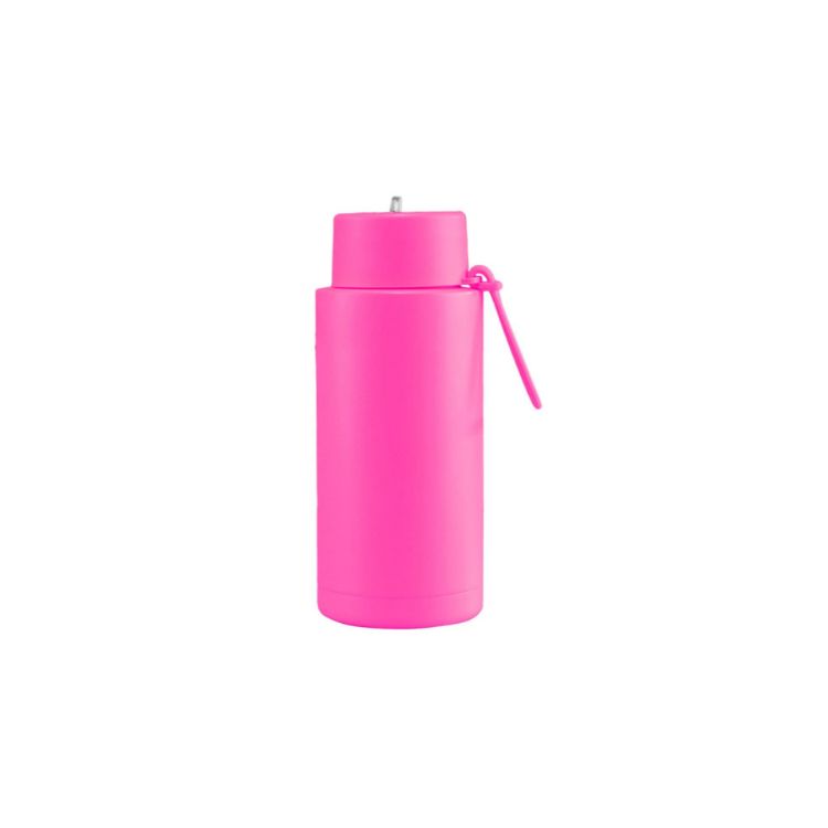 Picture of 1L Stainless Steel Bottle with Straw Lid