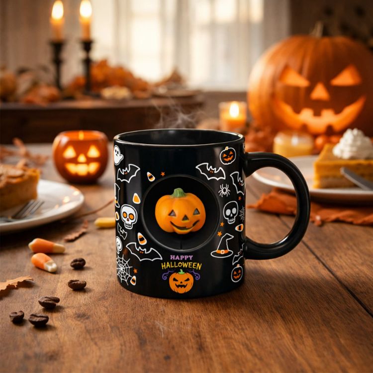 Picture of Ceramic Coffee Mug with Custom Spinner Toy