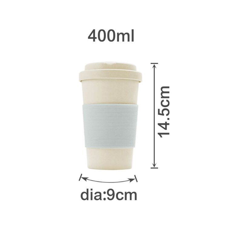 Picture of 400ML BPA-free Eco Bamboo Fibre Coffee Cup