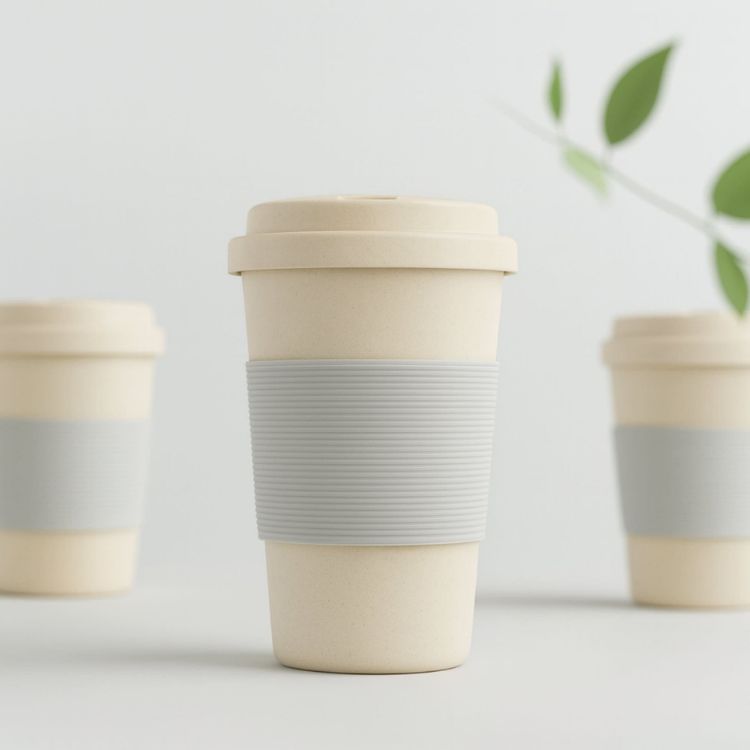 Picture of 400ML BPA-free Eco Bamboo Fibre Coffee Cup