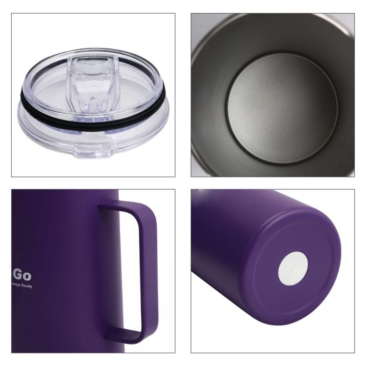 Picture of 625ML Double Wall Stainless Steel Mug with Handle