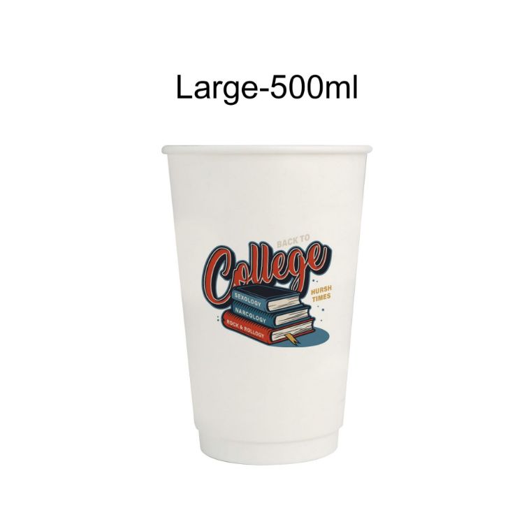 Picture of PLA Double Wall Compostable Paper Cups