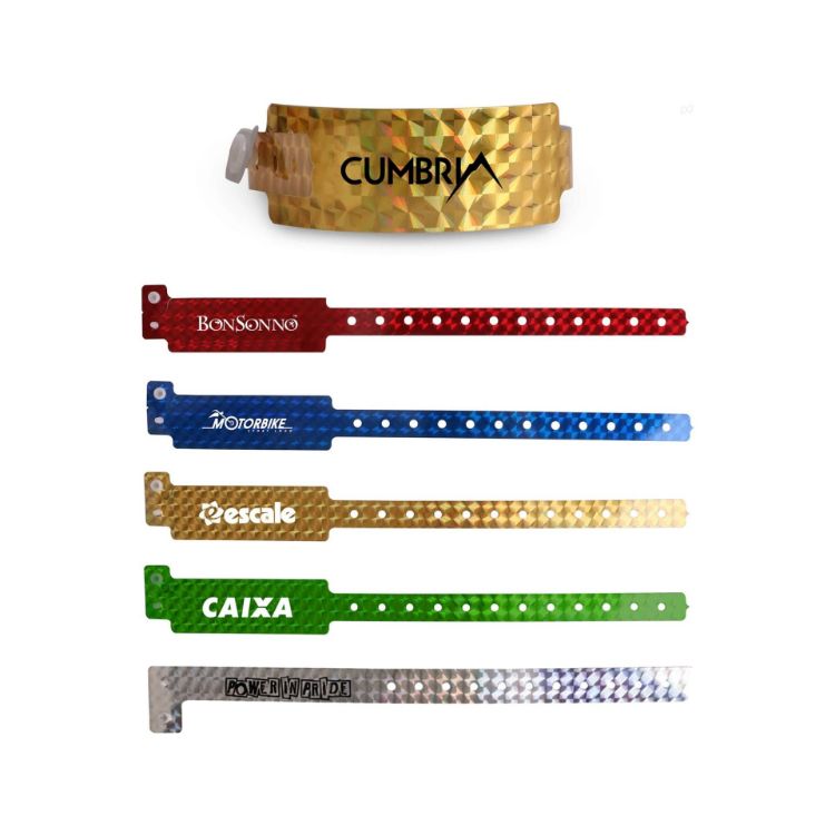Picture of Disposable Holographic PVC Wristband