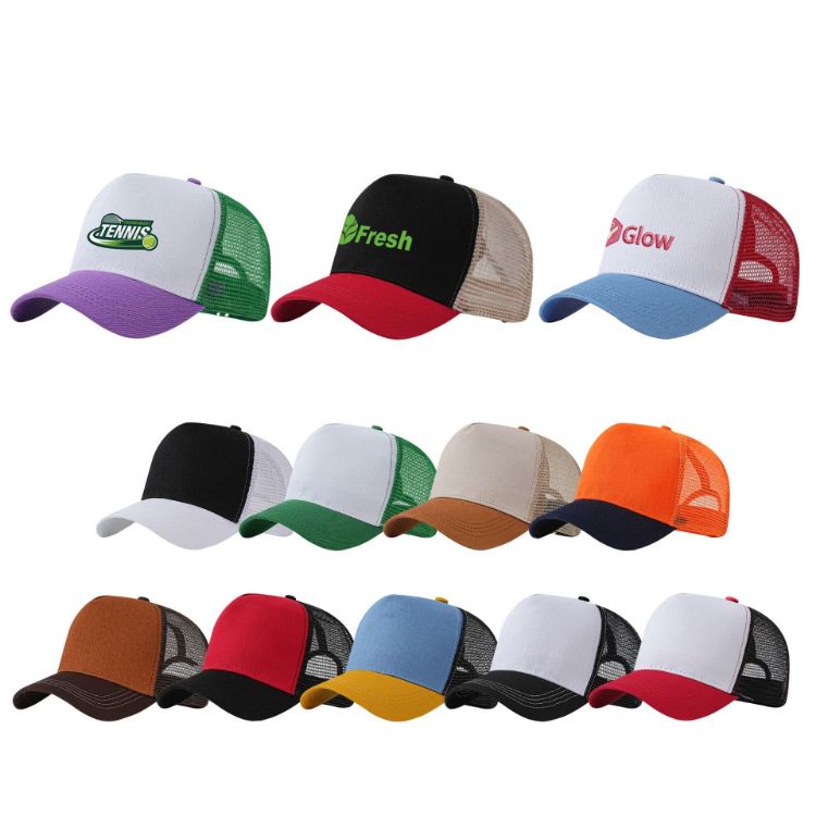 Picture of 5 Panel Fashion Mesh Hat