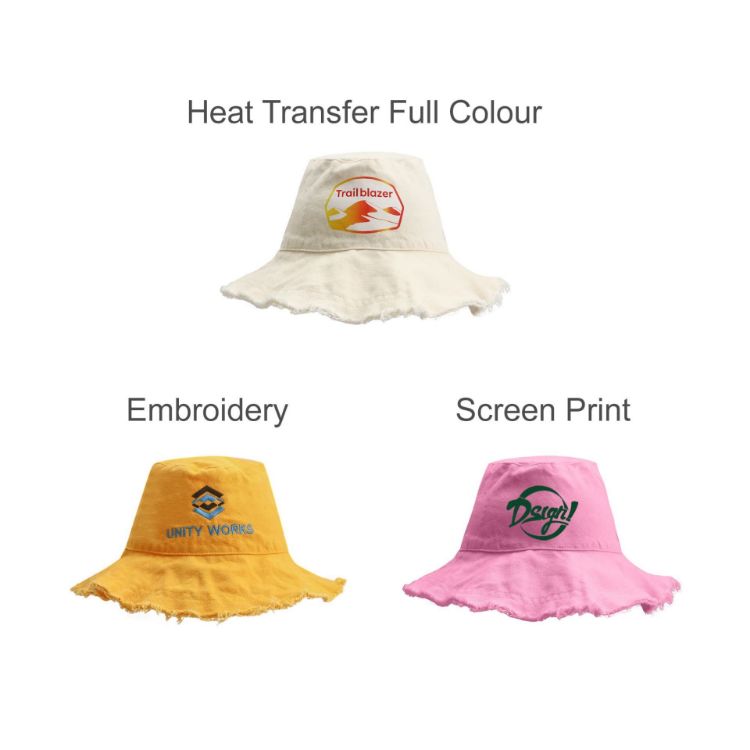 Picture of Raw Edge Bucket Hat