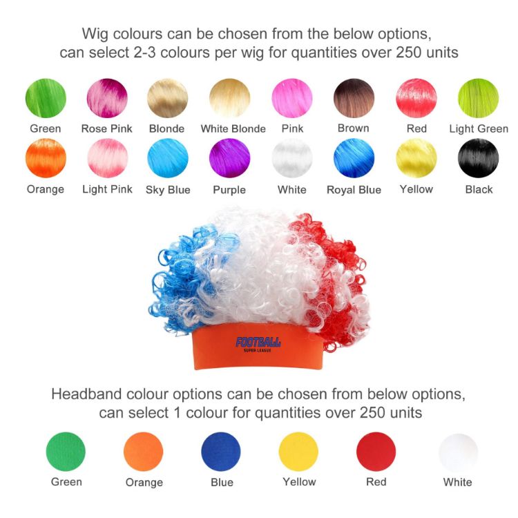 Picture of 3 Colors Afro Headband Wig