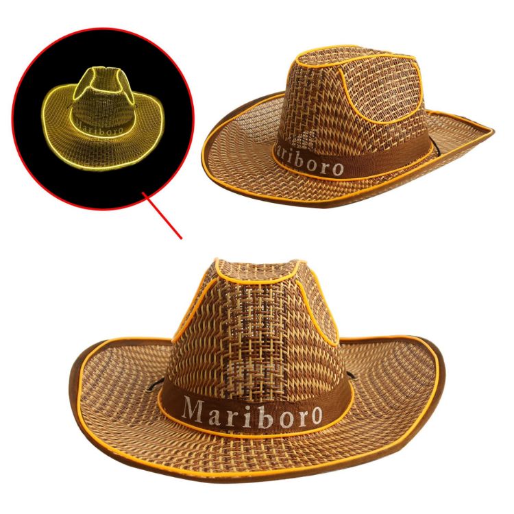Picture of Light Up Straw Hats
