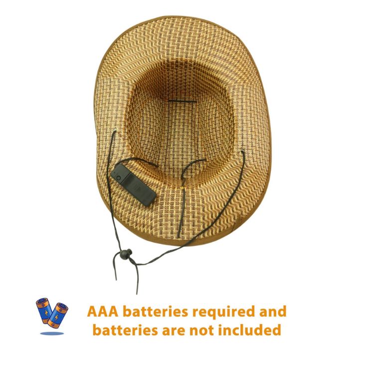 Picture of Light Up Straw Hats