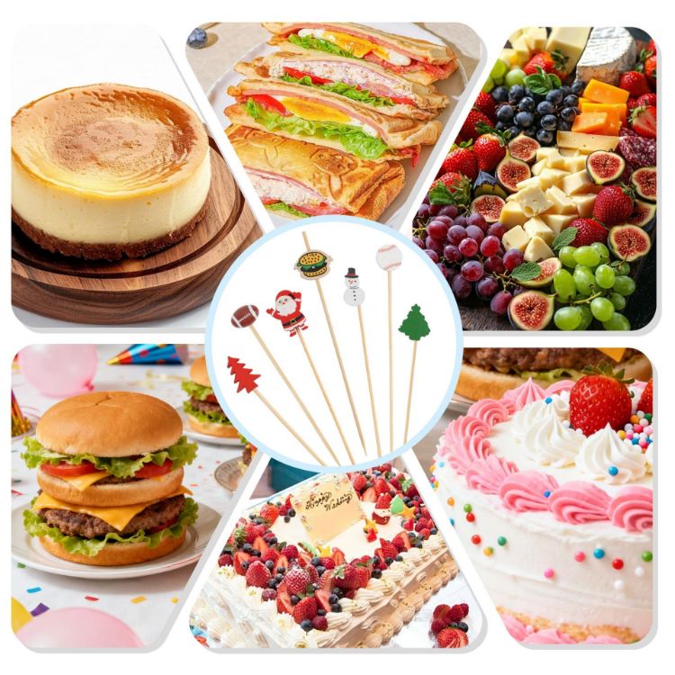 Picture of Pack of 100 Custom Cocktail Bamboo Skewers