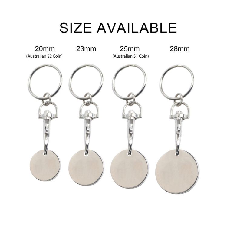 Picture of Enamel Trolley Coin Keyring
