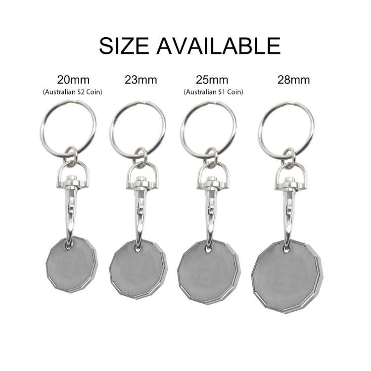 Picture of Enamel Trolley Coin Keyring