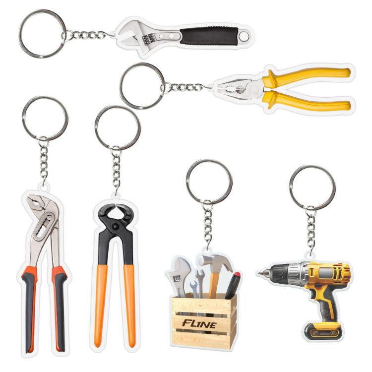 Picture of Custom Shape Acrylic Keyring