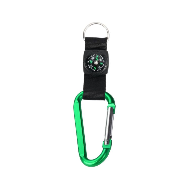 Picture of Carabiner with Compass Keychain