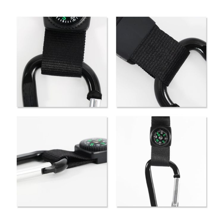 Picture of Carabiner with Compass Keychain