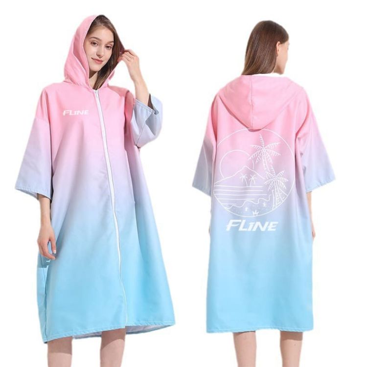 Picture of Quick-Drying Sublimation Hooded Change Towel with Zip