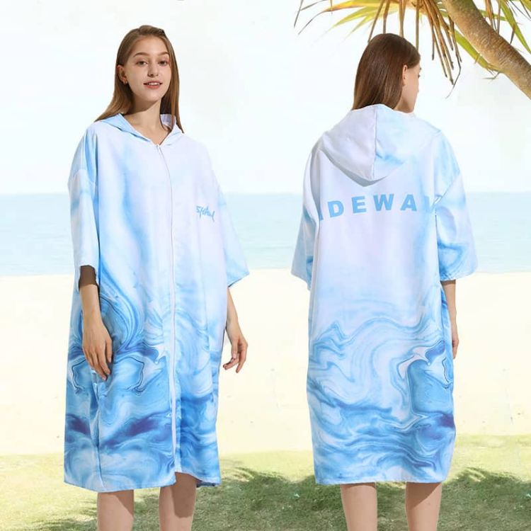 Picture of Quick-Drying Sublimation Hooded Change Towel with Zip