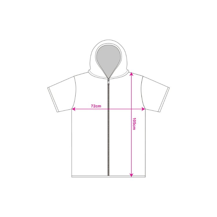 Picture of Quick-Drying Sublimation Hooded Change Towel with Zip