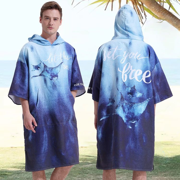 Picture of Quick-Drying Sublimation Hooded Change Towel