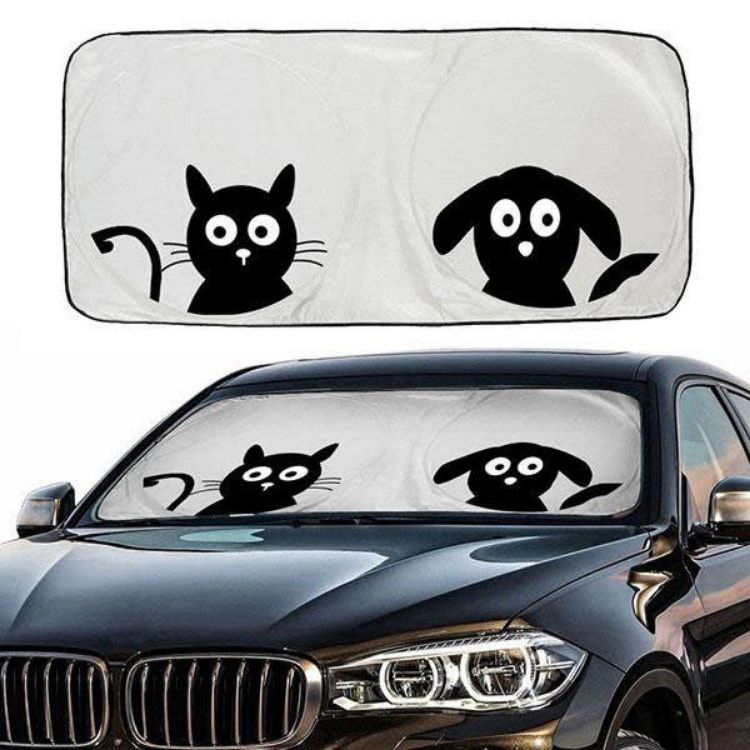 Picture of Twin Circular Reflective Car Sunshade