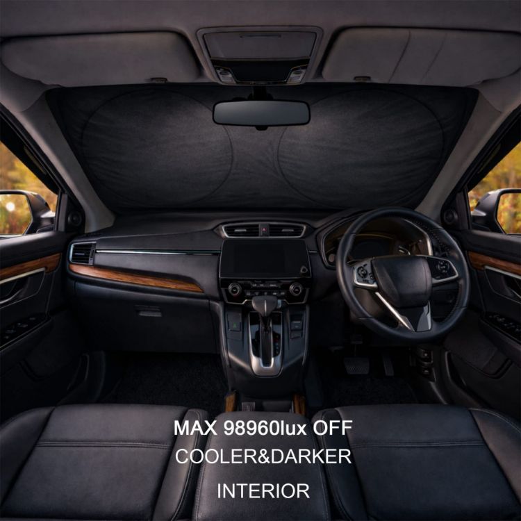 Picture of Twin Circular Reflective Car Sunshade