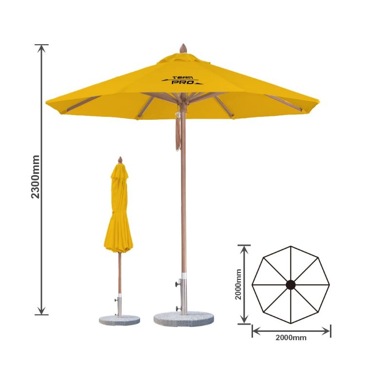 Picture of 2x2m Wind-resistant Octagon Stock Colour Outdoor Umbrella