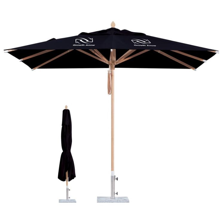 Picture of 4x4m Wind-resistant Square Stock Colour Outdoor Umbrella