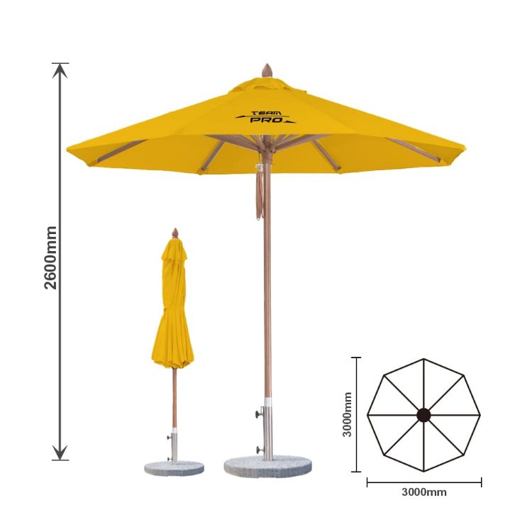 Picture of 3x3m Wind-resistant Octagon Stock Colour Outdoor Umbrella