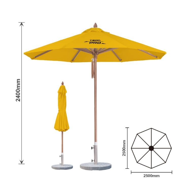 Picture of 2.5x2.5m Wind-resistant Octagon Stock Colour Outdoor Umbrella