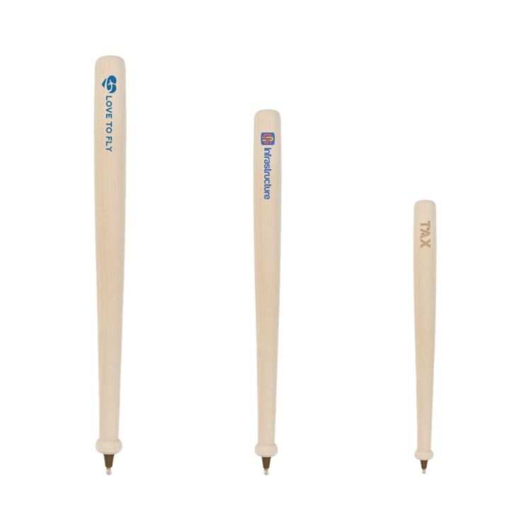 Picture of Wooden Baseball Bat Shape Pen