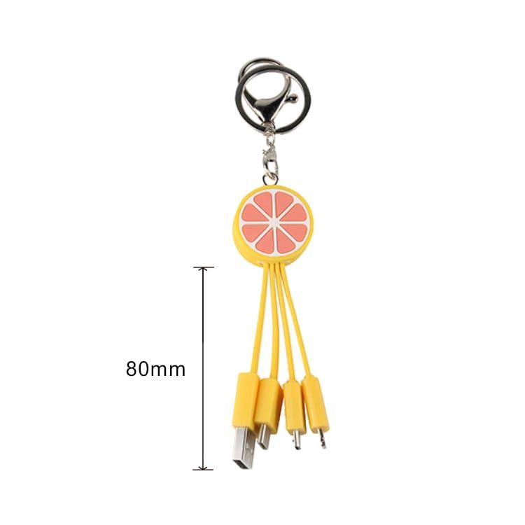 Picture of Custom Shape PVC Charging Cable with Keyring