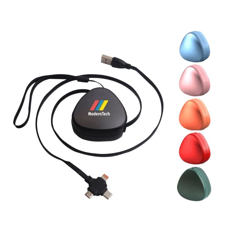 Picture of 3-In-1 Retractable Portable Charging Cable