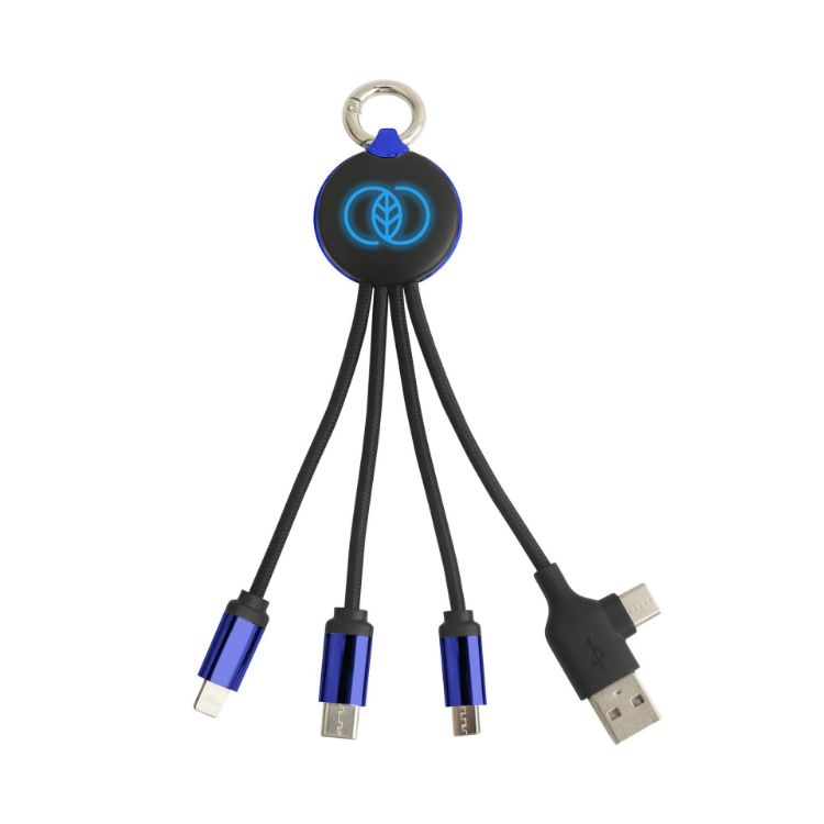 Picture of Round Shaped Light Up Multi Charging Cable