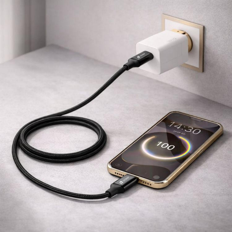 Picture of 100W Magnetic Round Braided Charging Cable